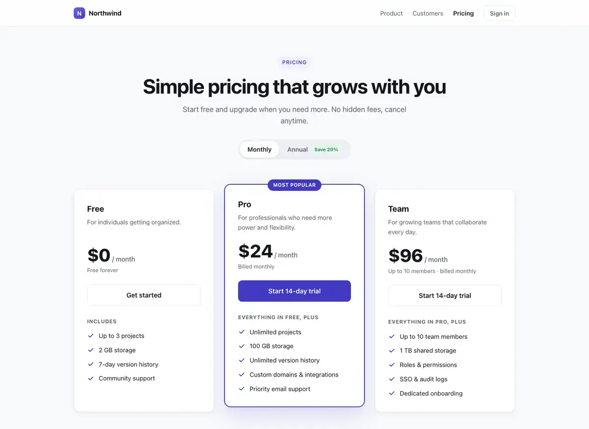 Claude Opus 5.5's pricing page, build 1 at desktop size, as the judge saw it
