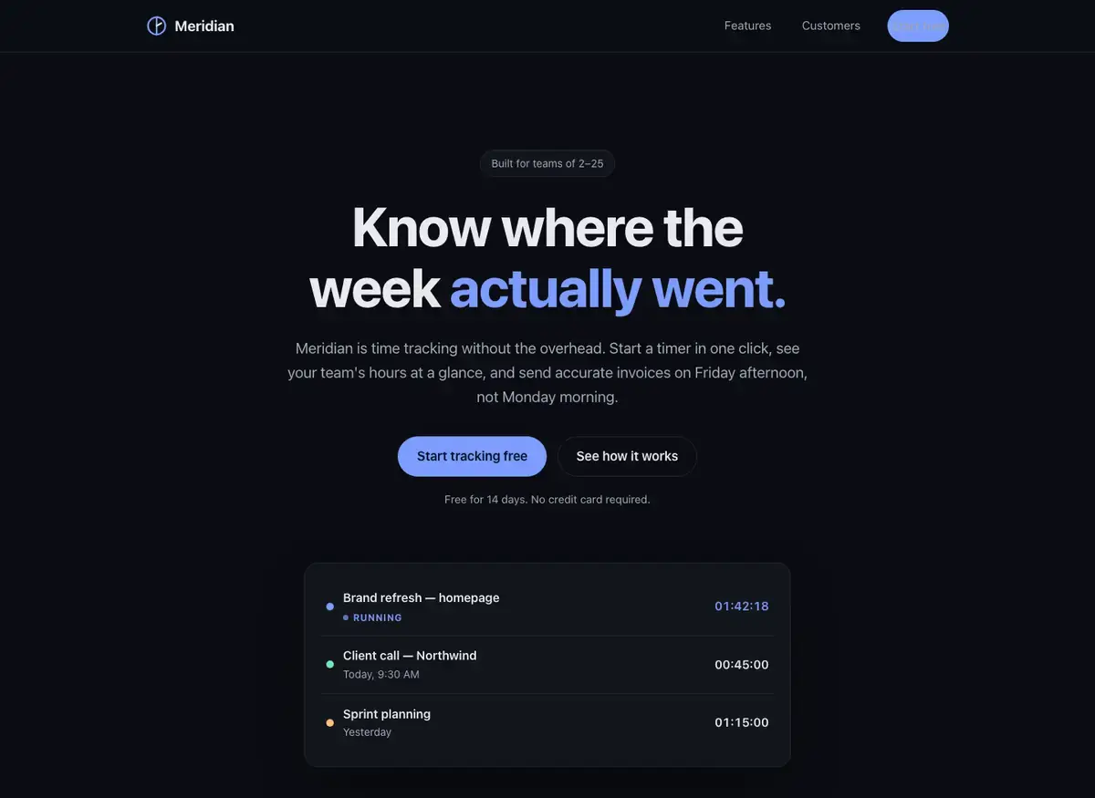 Claude Sonnet 5.5's landing page, build 1 at desktop size, as the judge saw it
