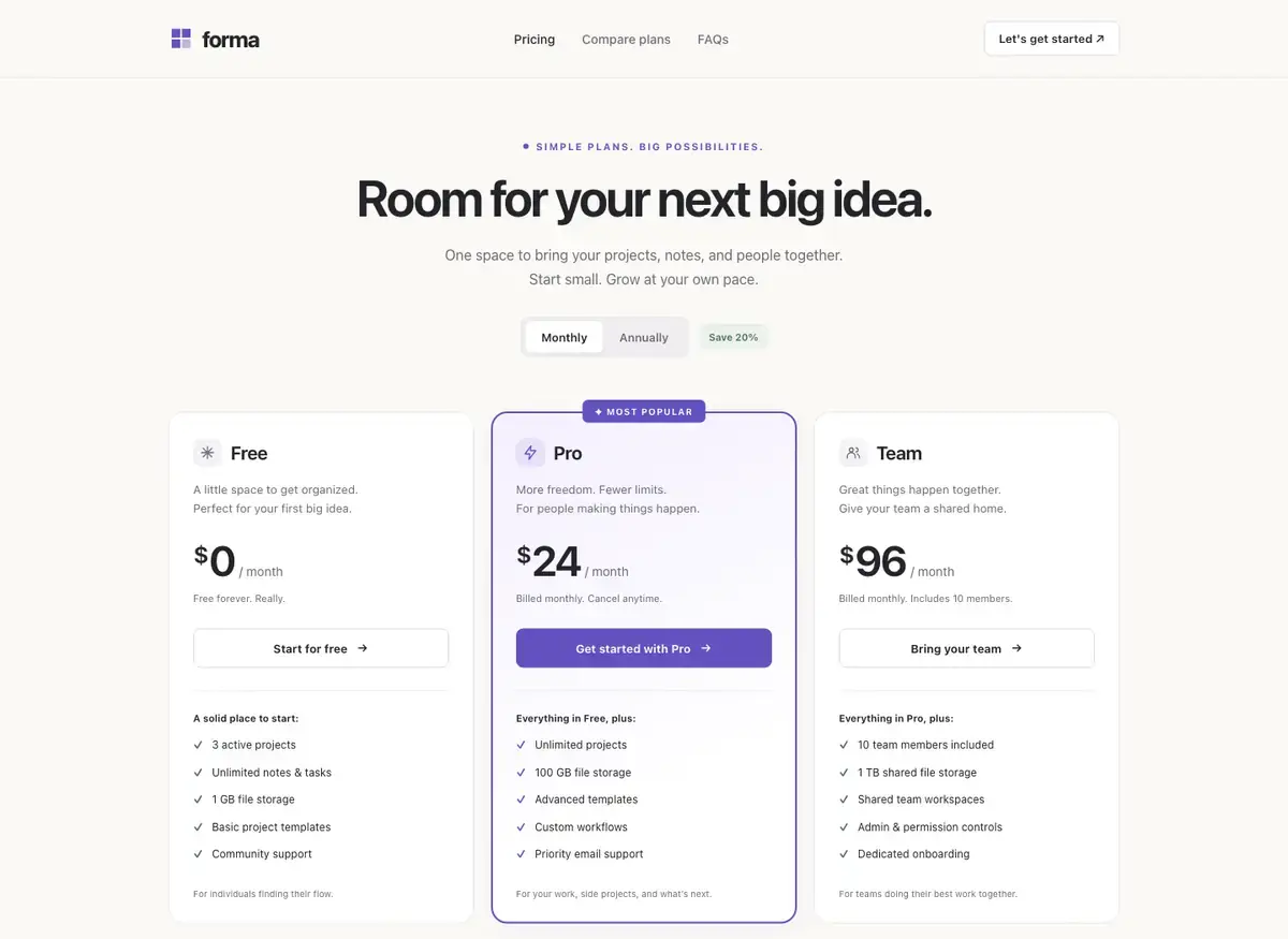 GPT-6.1 Sol's pricing page, build 2 at desktop size, as the judge saw it