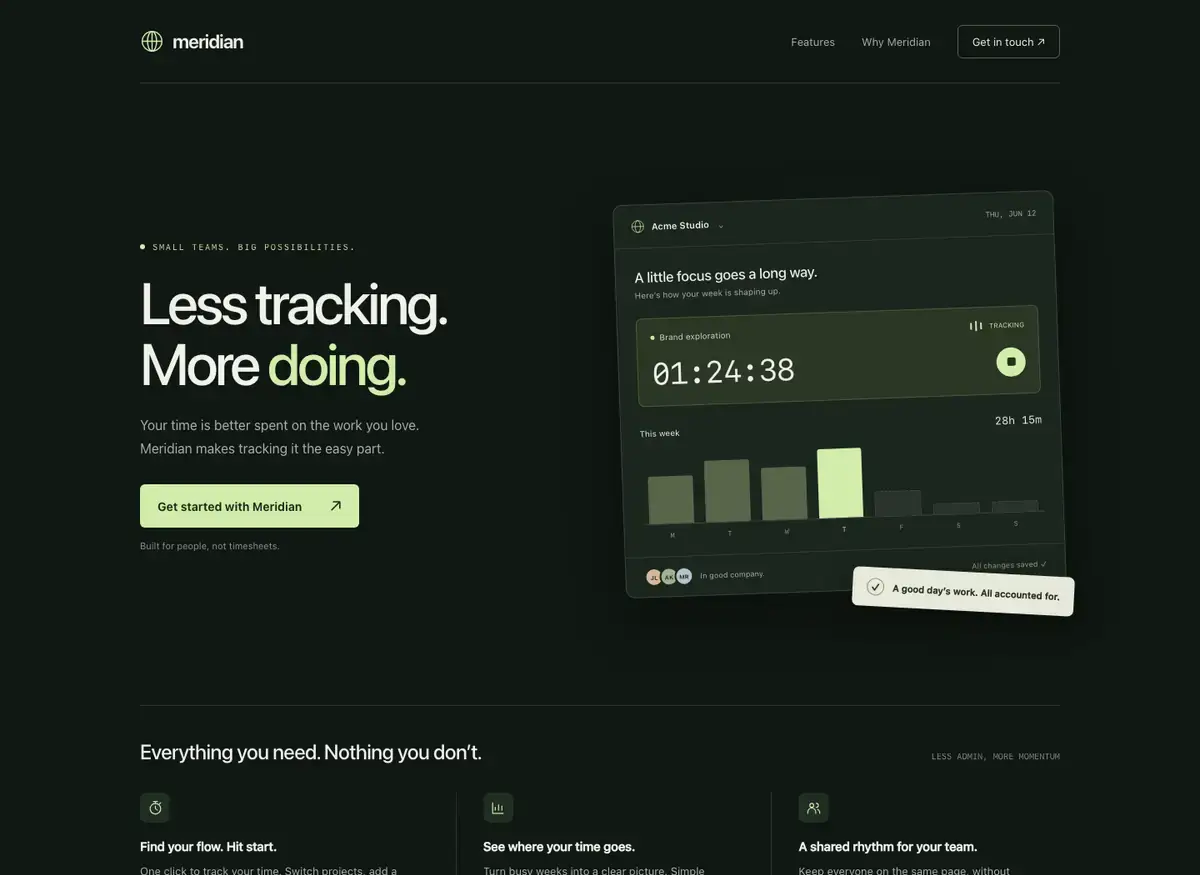 GPT-6 Astra's landing page, build 1 at desktop size, as the judge saw it