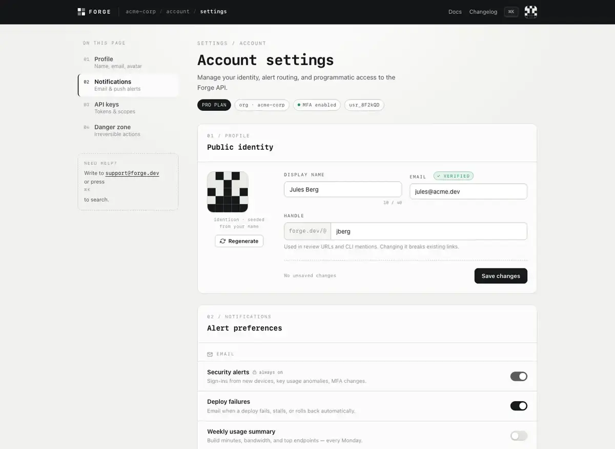 The highest-scoring settings page, by Qwen 3.8 Max