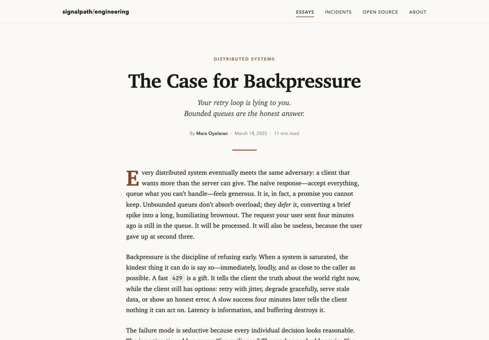 Article page built by Claude Fable 5, desktop, top of the page
