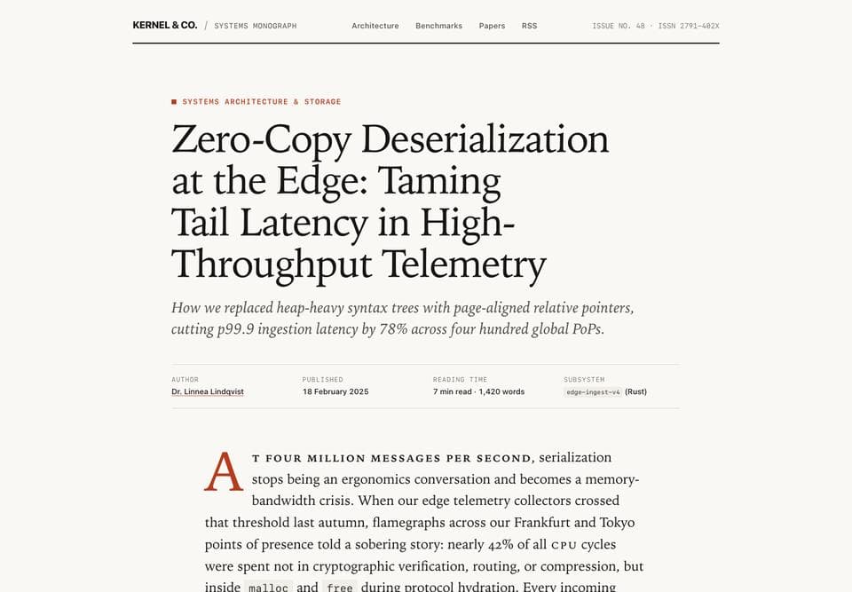 Article page built by Gemini 4 Argon, desktop, top of the page