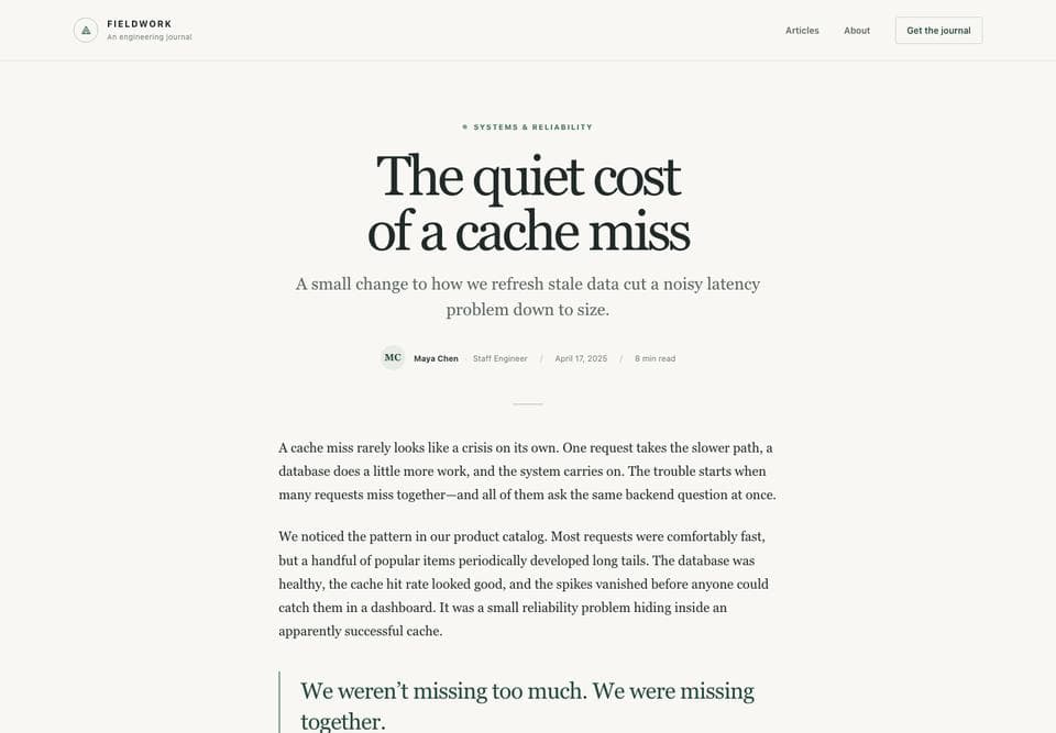 Article page built by GPT-6 Luna, desktop, top of the page