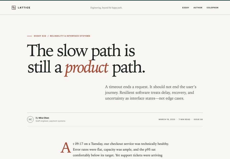 Article page built by Kimi K3.1 Pro, desktop, top of the page
