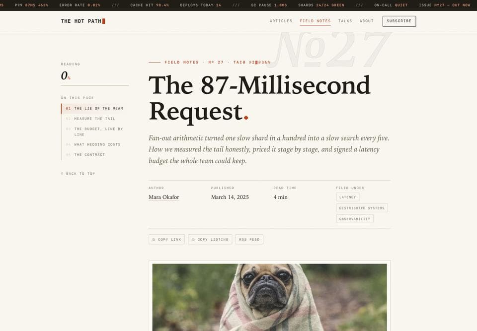 Article page built by Qwen 3.8 Max Prime, desktop, top of the page